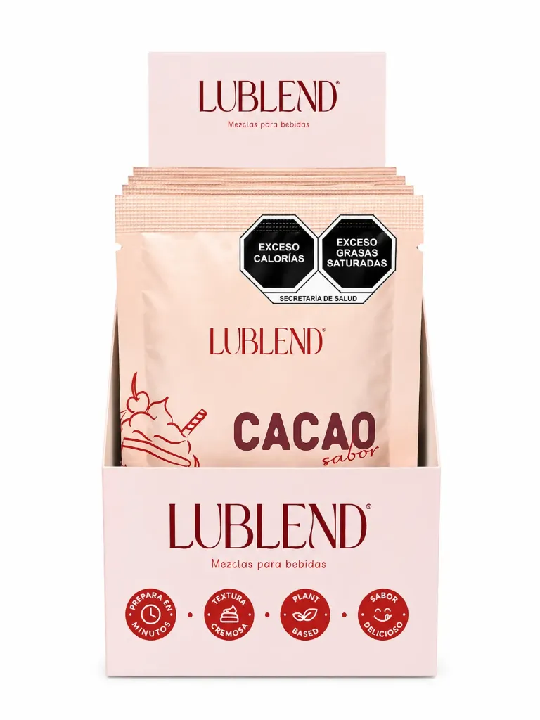[CAC-12S-30g] Bebida en Polvo Cacao | Caja 12 Sobres de 50g